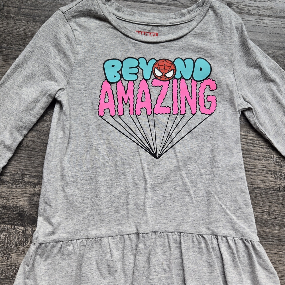 Marvel Spider-Man Pajama Set - Gray and Pink - Picture 2 of 5